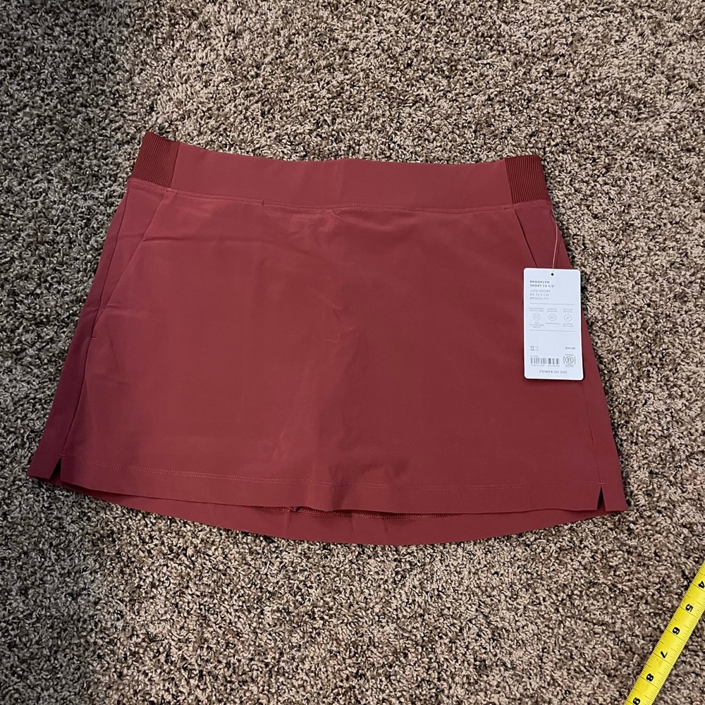 Athleta rose pink Skort size 12 with tags